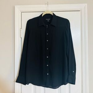 👑 LIKE NEW Banana Republic Classic Black Dress Shirt
